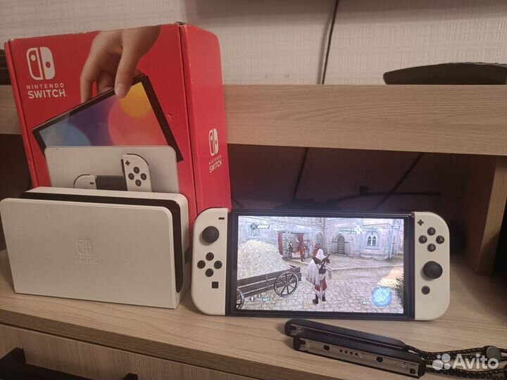Nintendo switch Oled прошитая 128gb