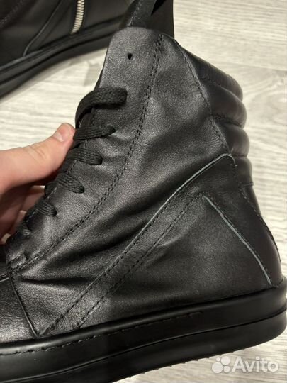 Rick Owens Geobasket Triple Black