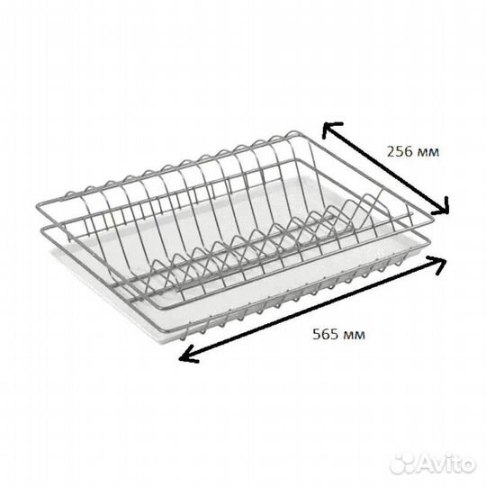 Сушилка для посуды с рамкой Виор-плюс