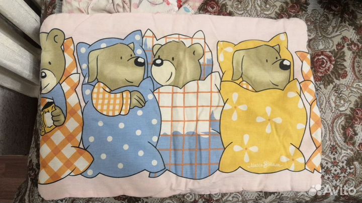 Одеяло детское, простынь и пододеяльник и подушка