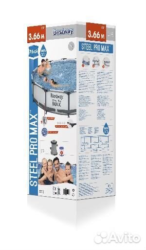 Бассейн каркасный Bestway Steel Pro Max 365х76 см