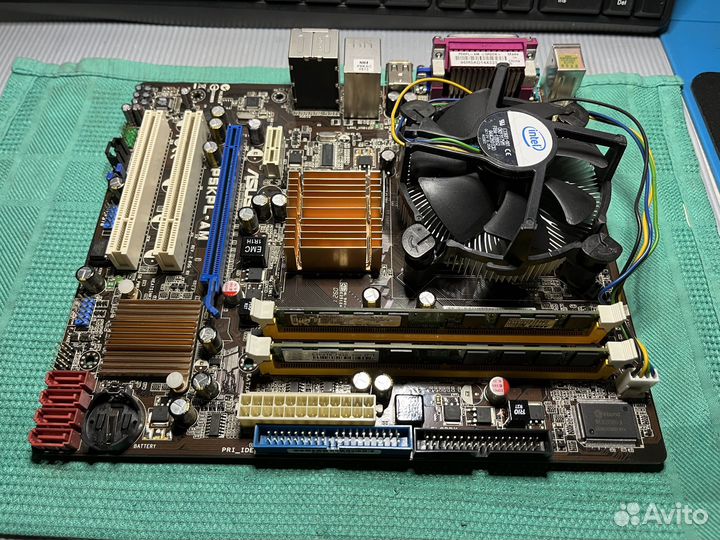 Материнская плата lga 775 /dd2 3гб /Celeron D 347