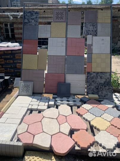 Тротуарная плитка, брусчатка, бордюры