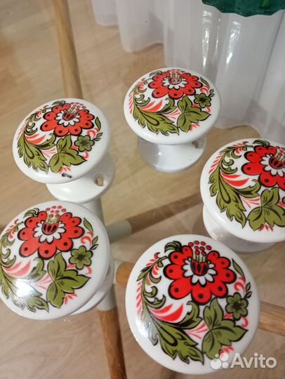 Ручки дверные СССР керамика