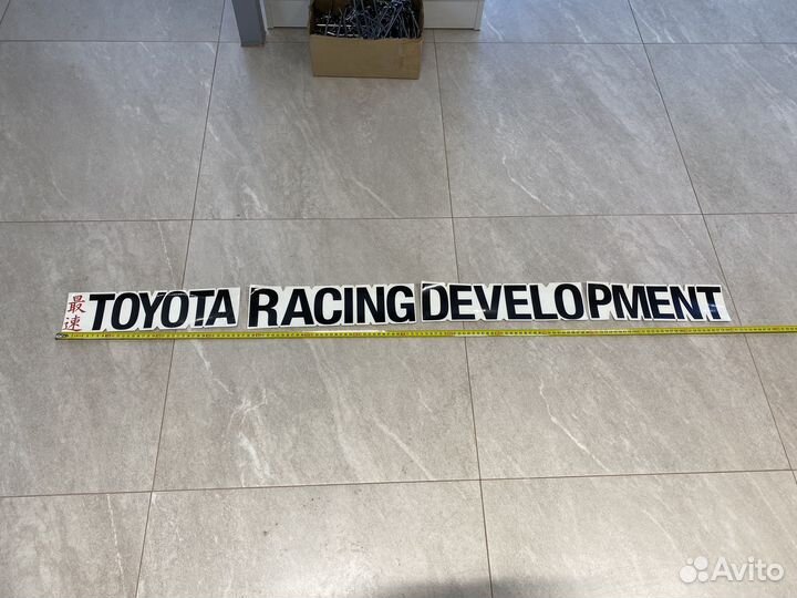 Наклейка TRD Toyota Racing Development 140см