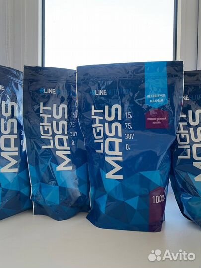 Гейнер Rline Light Mass 1000g, Pureprotein 1000g