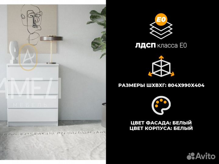 Тумба комод в стиле икеа, IKEA