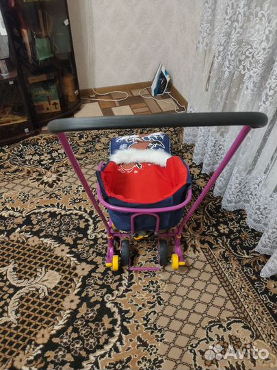 Детские зимние санки С колесиками