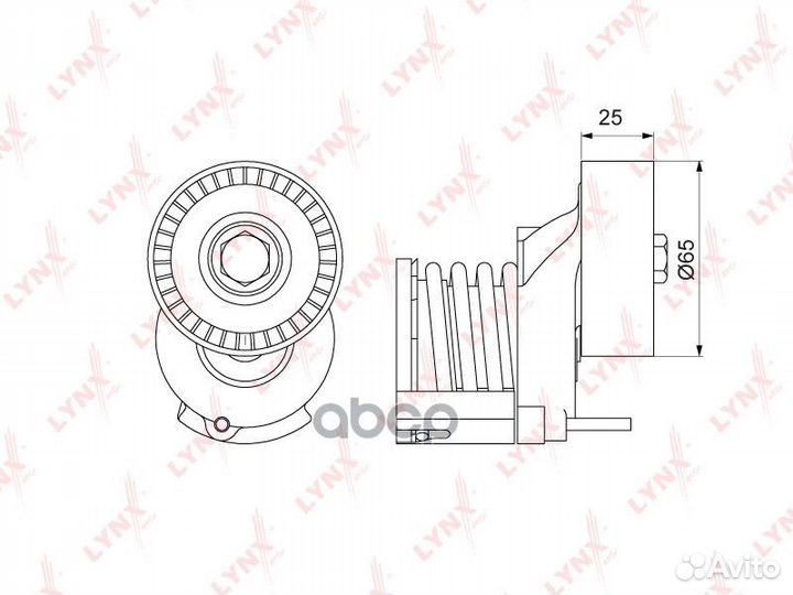 Ролик натяжной приводного ремня PT3105 lynxauto