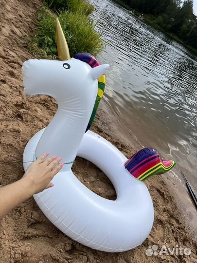 Надувной круг единорог
