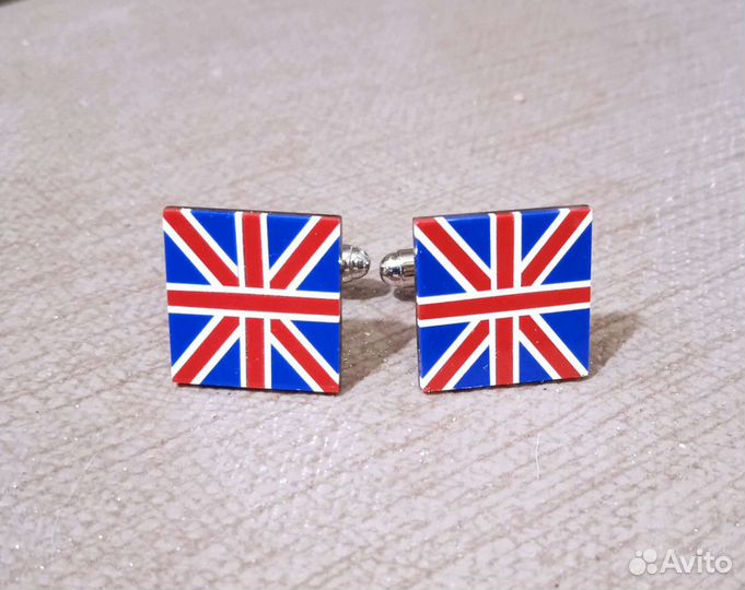 Запонки Британия британский флаг