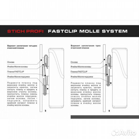 Подсумок оруже. Fast Double fastclip Stich Profi Мох