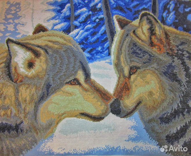 Картина вышитая крестом 