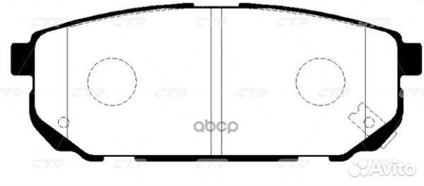 Колодки тормозные дисковые GK0525 CTR