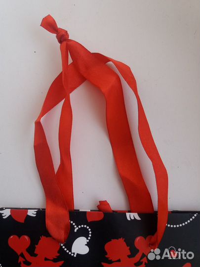 Пакет подарочный «Амурчики» (Красный куб)