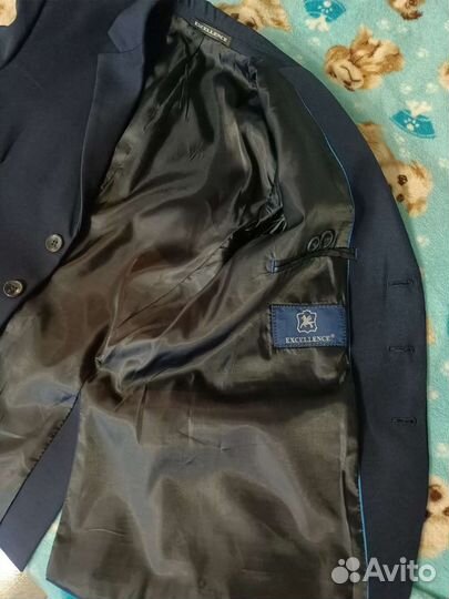 Пиджак школьный и жилет для мальчика синий