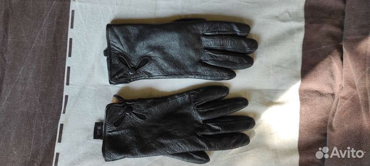 Перчатки женские кожаные 7