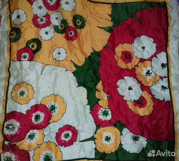 Коты(шёлк) Платок Япония цветы