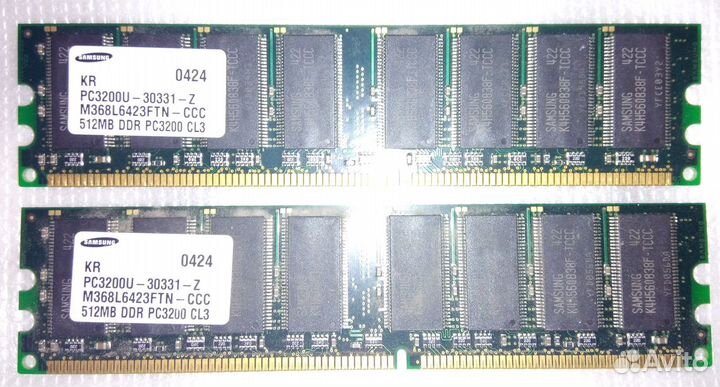 Samsung 2x 512Mb DDR 400MHz PC-3200