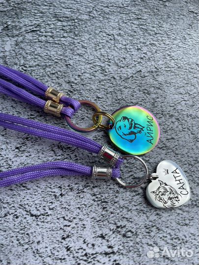 Адресники, брелки, жетоны для собак