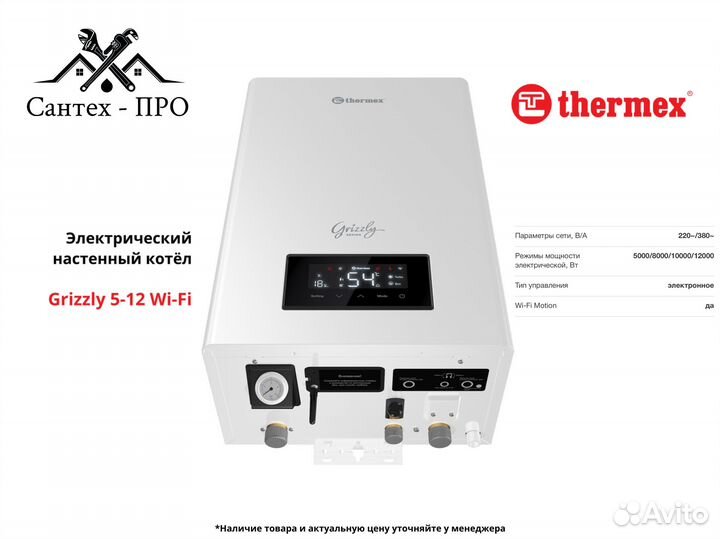 Электрический котел Thermex Grizzly 5-12