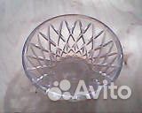 Хрустальный салатник цветное стекло бу