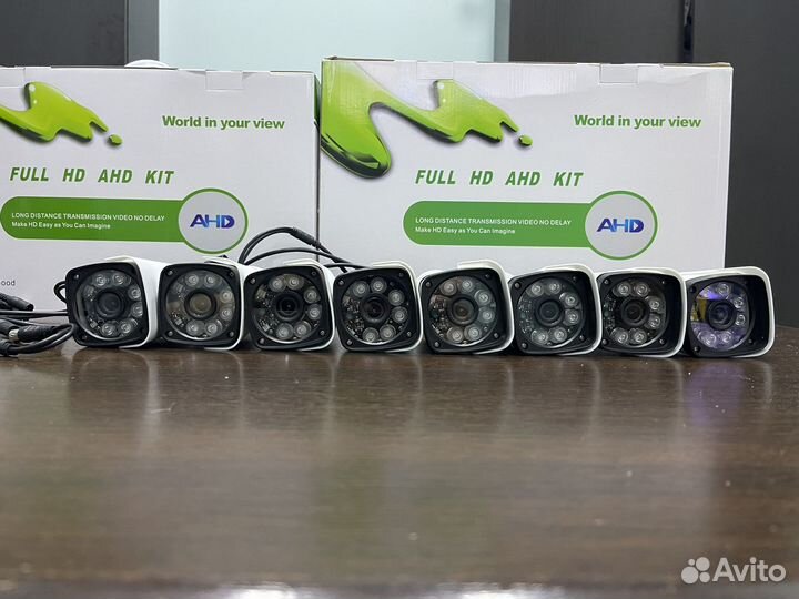 Комплект видеонаблюдения Full HD 8 камер улица