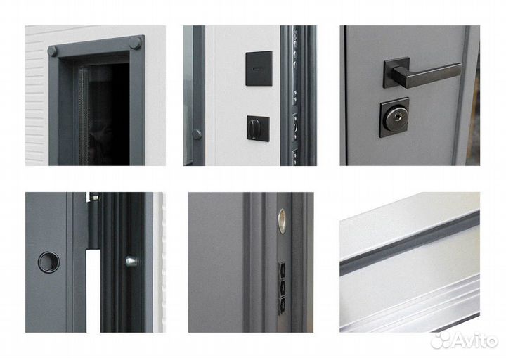 Дверь с окном Тренто терморазрыв