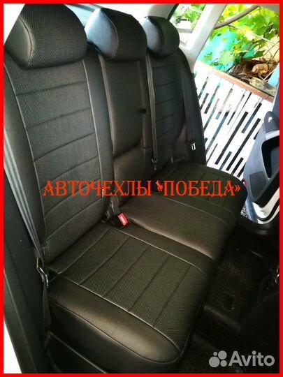 Чехлы Volkswagen Tiguan 2 из экокожи чёрные Класси