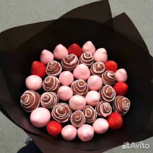Клубника в шоколаде Букет 