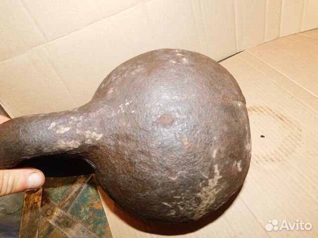 Старинная,спортивная гиря на 16 кг,СССР, клеймо, ц