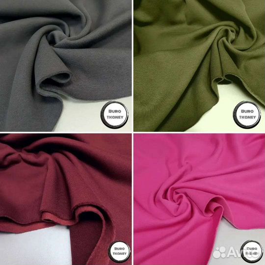 Ткани Футер 2, 3х нитка, с Начесом, Хлопок 100