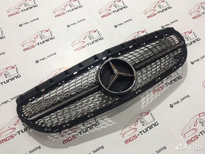 Решетка Mercedes B-Class w246 Diamond Black Х/З