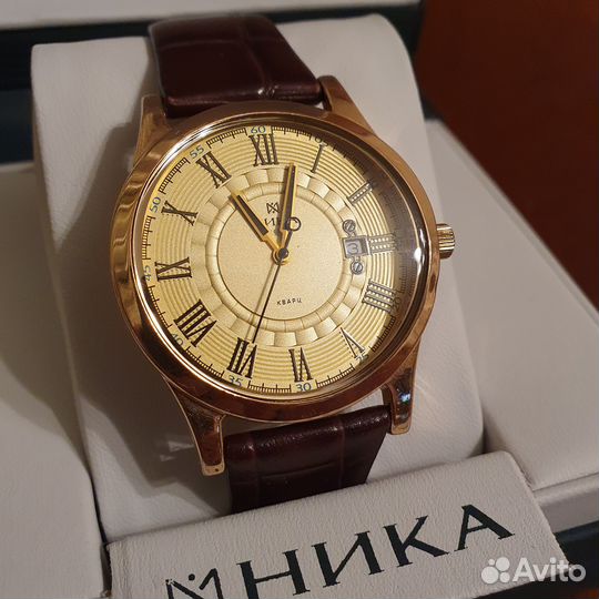 Золотые часы Ника мужские