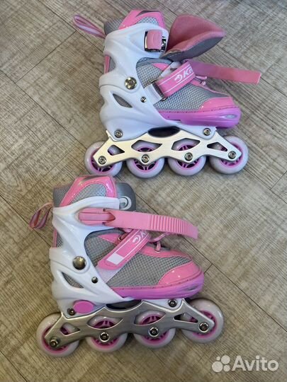 Детские ролики и защита, размер 30-33