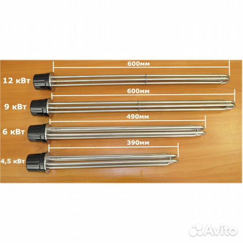 Тэн из нержавейки 12 кВт