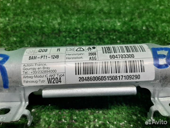 Подушка безопасности (шторка) правая Mercedes Ben