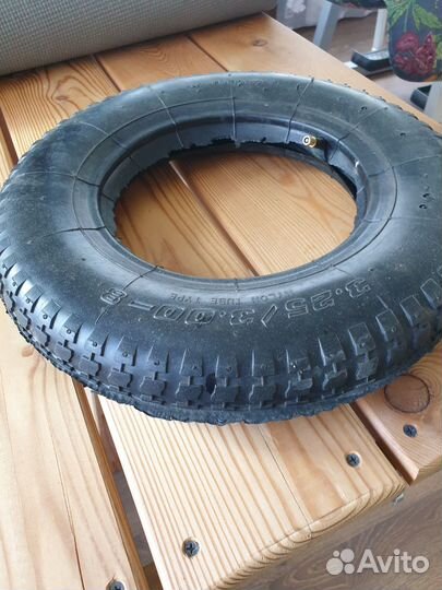 Покрышка с камерой садовой тачки 3.25/3.00-8