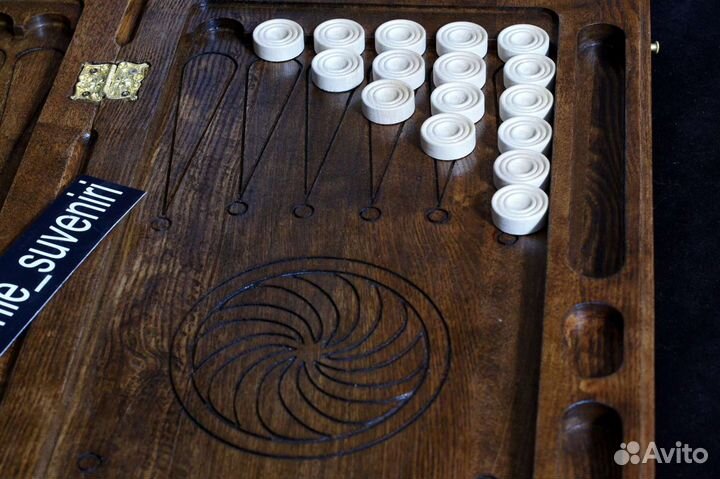 Нарды Герб России из дуба