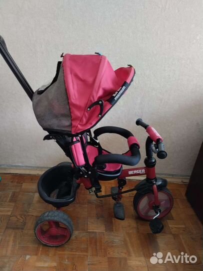 Велосипед коляска Berger с ручкой