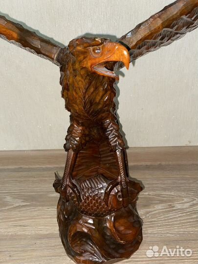 Статуэтка Орел, дерево, резьба,ручная работа