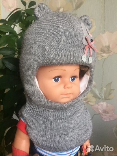 Шапка зимняя шлем