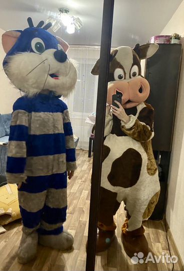 Ростовой костюм (кот Матроскин и корова Мурка)