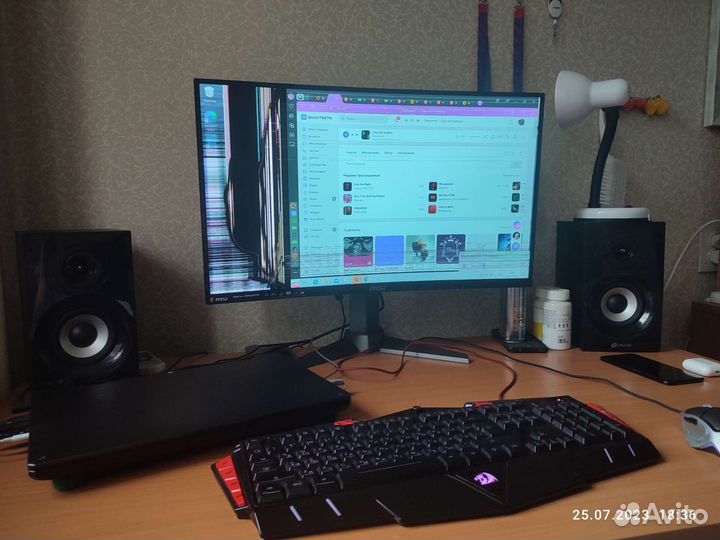 Колонки Bluetooth Oklick OK-166 BT, 2.0, черный