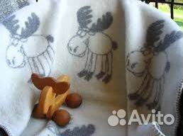 Плед детский 100 овечья шерсть