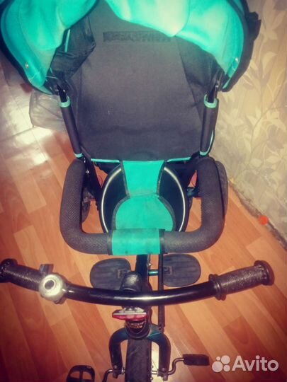 Детский 3х колесный велосипед с ручкой