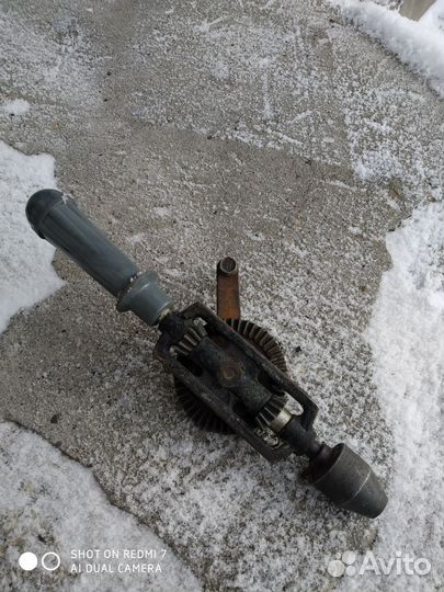 Дрель ручная СССР механическая