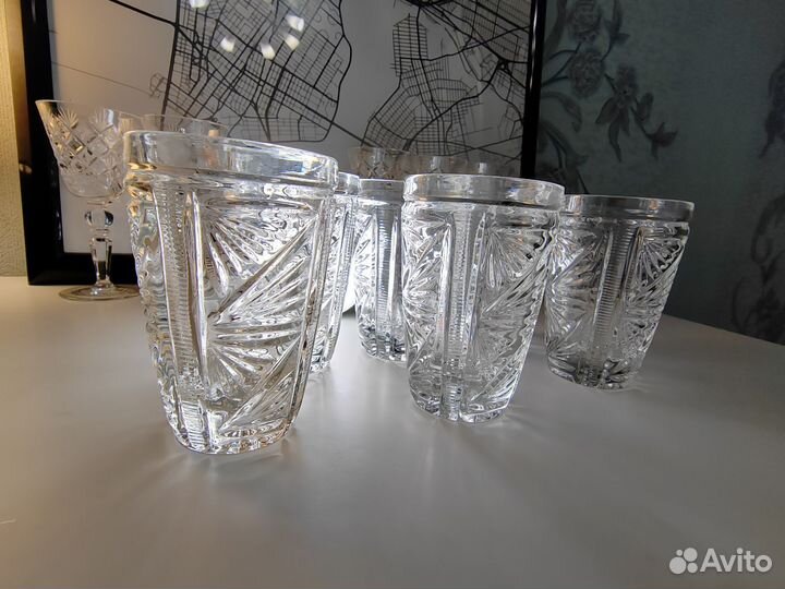 Хрустальные стаканы СССР