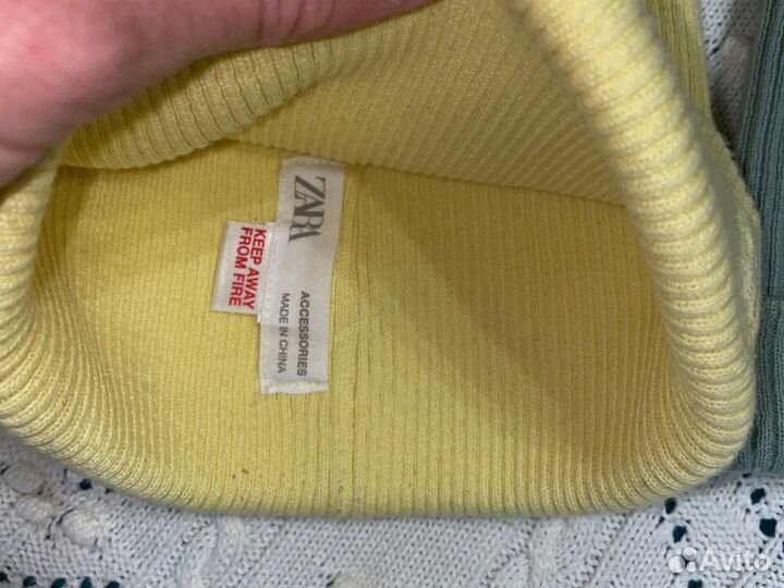 Шапка двойная с ушками zara