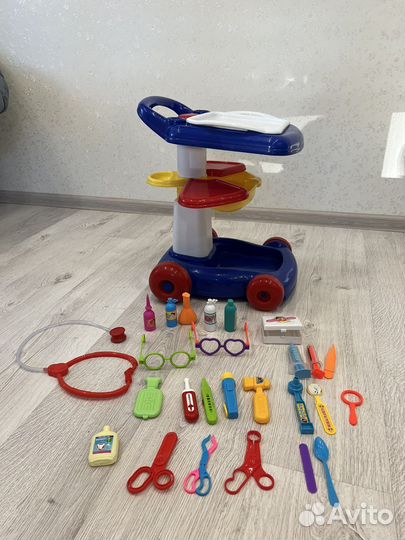 Набор доктора с тележкой/костюм доктора/ Больничка